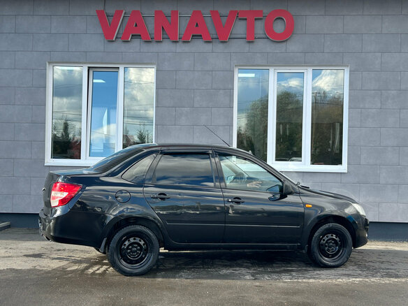 2014 Lada (ВАЗ) Granta I, чёрный, 325000 рублей - вид 4