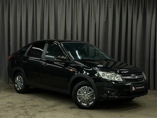 2014 Lada (ВАЗ) Granta I, чёрный, 369900 рублей, вид 2