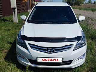 2016 Hyundai Solaris I Рестайлинг, белый, 1210000 рублей, вид 2