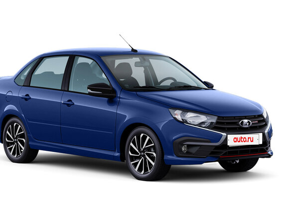 2026 Lada (ВАЗ) Granta Sport I Рестайлинг, синий, 1657000 рублей - вид 3