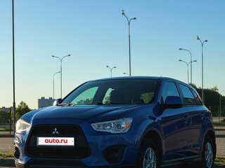 2014 Mitsubishi ASX I Рестайлинг, синий, 950000 рублей, вид 3