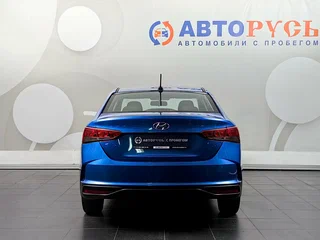 2021 Hyundai Solaris II Рестайлинг, синий, 1358000 рублей, вид 4