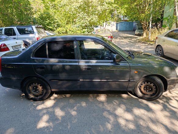 2008 Hyundai Accent ТагАЗ II, серый, 500000 рублей - вид 1