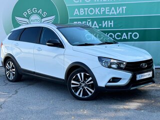 2020 Lada (ВАЗ) Vesta SW Cross I, белый, 1090000 рублей, вид 2