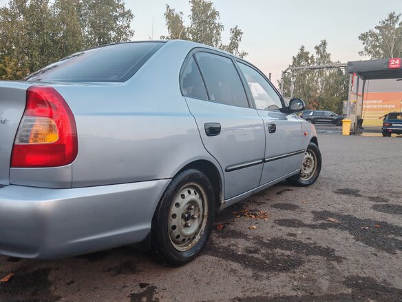 2008 Hyundai Accent ТагАЗ II, серебристый, 290000 рублей - вид 5