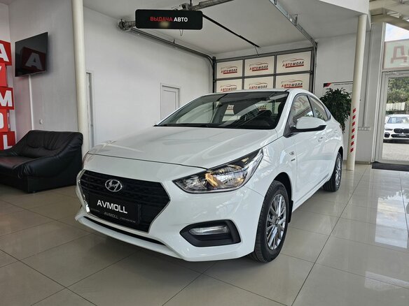 2019 Hyundai Solaris II, белый, 1583000 рублей - вид 1
