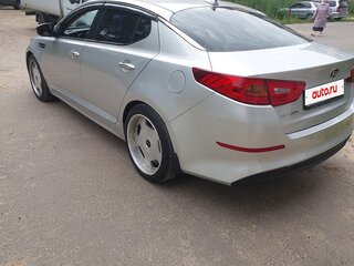 2014 Kia Optima III Рестайлинг, серебристый, 1370000 рублей, вид 4