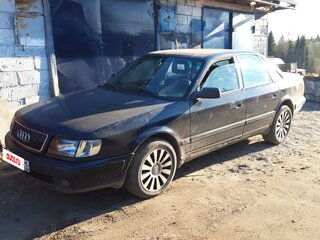 1991 Audi 100 IV (C4), красный, 220000 рублей, вид 1