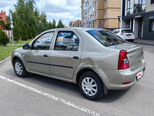 2012 Renault Logan I Рестайлинг, бежевый, 415000 рублей - вид 7