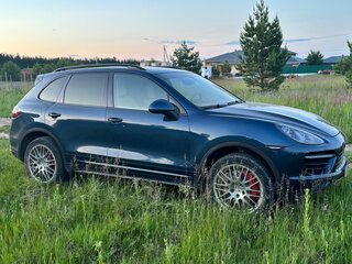 2011 Porsche Cayenne Turbo II (958), синий, 1650000 рублей, вид 3