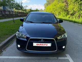 2014 Mitsubishi Lancer X Рестайлинг, синий, 740000 рублей, вид 4