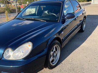 2006 Hyundai Sonata ТагАЗ IV (EF) Рестайлинг, синий, 470000 рублей, вид 3