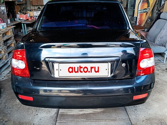 2007 Lada (ВАЗ) Priora I, чёрный, 350000 рублей - вид 4