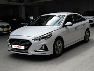 2018 Hyundai Sonata VII (LF) Рестайлинг, белый, 1720000 рублей, вид 3