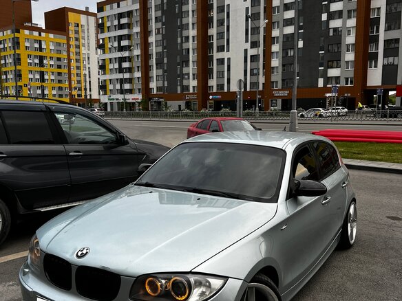 2007 BMW 1 серии 118i I (E81/E82/E87/E88) Рестайлинг, голубой - вид 1