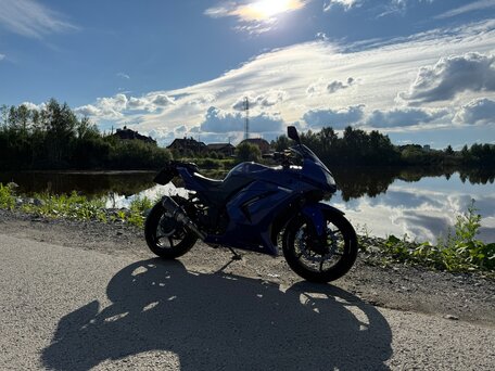 2010 Kawasaki Ninja 250R, синий, 280000 рублей, вид 1