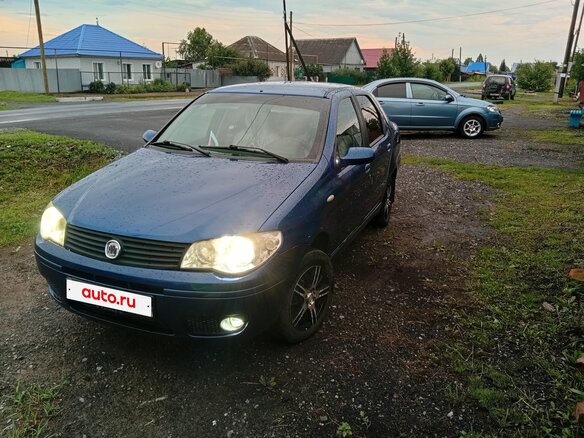 2008 Fiat Albea I Рестайлинг, синий, 230000 рублей - вид 5