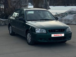 2003 Hyundai Accent ТагАЗ II, зелёный, 300000 рублей, вид 1