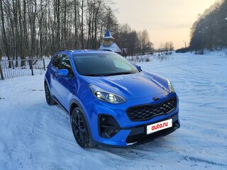 2021 Kia Sportage IV Рестайлинг, синий, 3000000 рублей, вид 3