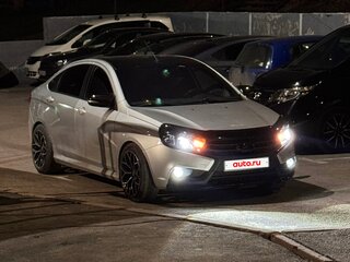 2017 Lada (ВАЗ) Vesta I, серебристый, 940000 рублей, вид 4