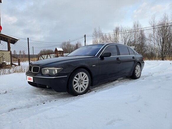 2002 BMW 7 серии Long 745Li IV (E65/E66), чёрный, 1100000 рублей
