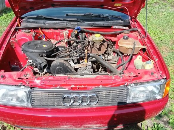 1989 Audi 80 IV (B3), красный, 110000 рублей - вид 6