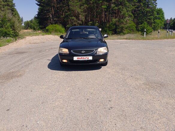 2008 Hyundai Accent ТагАЗ II, чёрный, 600000 рублей - вид 2