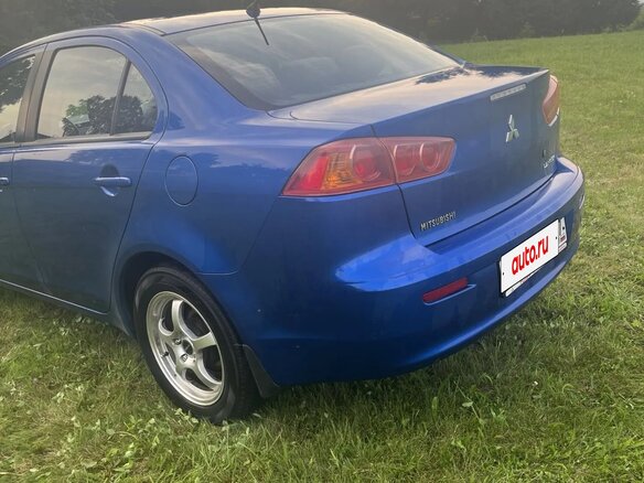 2008 Mitsubishi Lancer X, синий, 800000 рублей - вид 3
