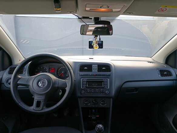 2012 Volkswagen Polo V, чёрный, 790000 рублей - вид 8