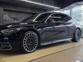 2022 Mercedes-Benz S-Класс 500 Long 4MATIC VII (W223), чёрный, 15300000 рублей, вид 3