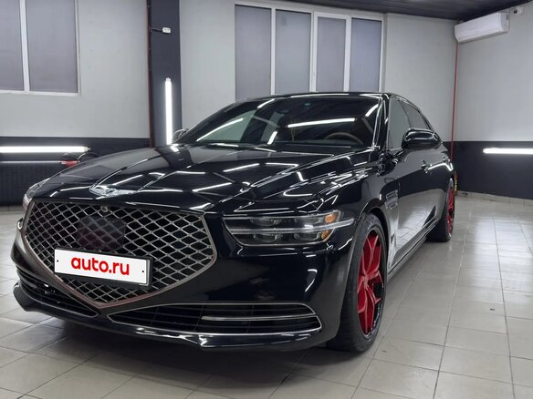 2020 Genesis G90 I Рестайлинг, чёрный, 4900000 рублей - вид 14