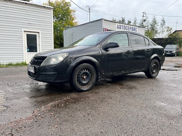 2008 Opel Astra H Рестайлинг, чёрный, 240000 рублей