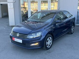 2017 Volkswagen Polo V Рестайлинг, синий, 929000 рублей, вид 3