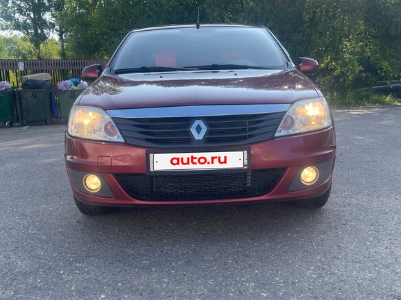 2012 Renault Logan I Рестайлинг, красный, 530000 рублей - вид 1