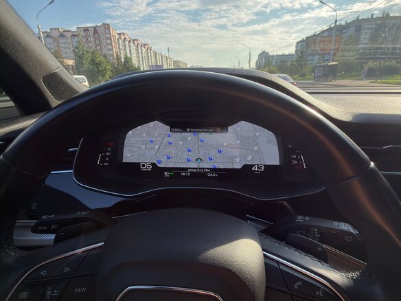 2020 Audi Q7 45 TDI II (4M) Рестайлинг, чёрный, 6490000 рублей - вид 38