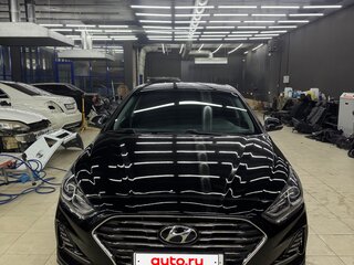 2017 Hyundai Sonata VII (LF) Рестайлинг, чёрный, 1525000 рублей, вид 2