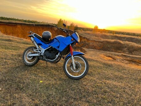 1992 Kawasaki KLE 400, синий, 230000 рублей, вид 2