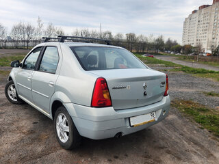 2007 Renault Logan I, серебристый, 420000 рублей, вид 4