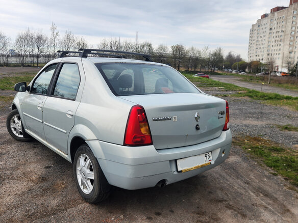 2007 Renault Logan I, серебристый, 420000 рублей - вид 3