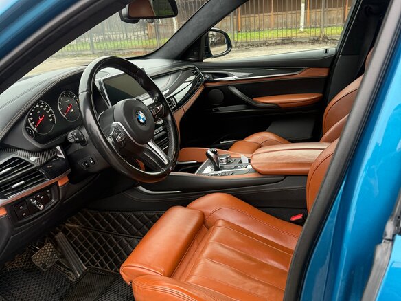 2017 BMW X6 M II (F86), голубой, 4099000 рублей - вид 12