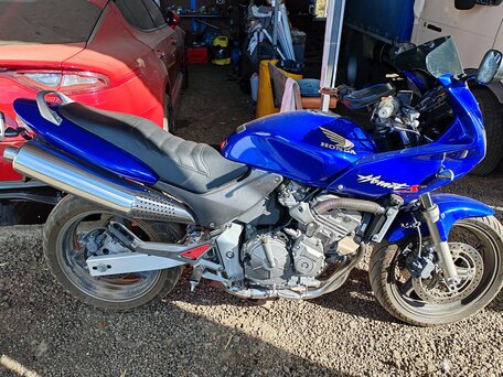 1999 Honda CB 600F Hornet, синий, 390000 рублей, вид 3