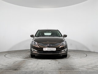 2014 Hyundai Solaris I Рестайлинг, коричневый, 715000 рублей, вид 2