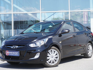 2014 Hyundai Solaris I, чёрный, 765000 рублей, вид 1