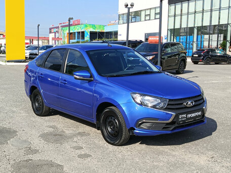 2022 Lada (ВАЗ) Granta I Рестайлинг, синий, 624163 рублей, вид 3