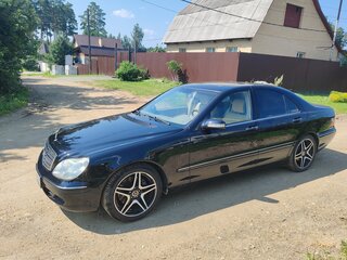 2003 Mercedes-Benz S-Класс 500 5-speed IV (W220) Рестайлинг, чёрный, 970000 рублей, вид 1
