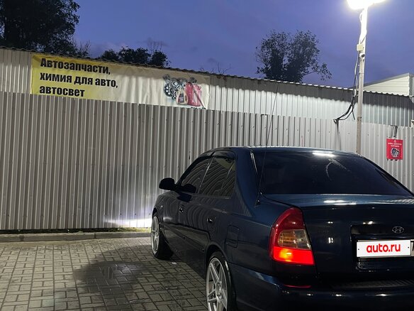 2008 Hyundai Accent ТагАЗ II, синий, 520000 рублей - вид 7