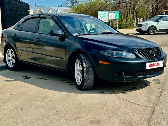 2003 Mazda 6 I (GG), чёрный, 460000 рублей - вид 1