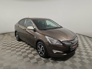 2014 Hyundai Solaris I Рестайлинг, коричневый, 849000 рублей, вид 3