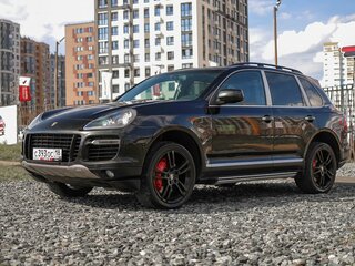 2008 Porsche Cayenne Turbo I Рестайлинг (957), чёрный, 969000 рублей, вид 2