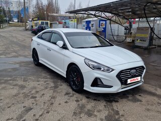 2018 Hyundai Sonata VII (LF) Рестайлинг, белый, 1150000 рублей, вид 2